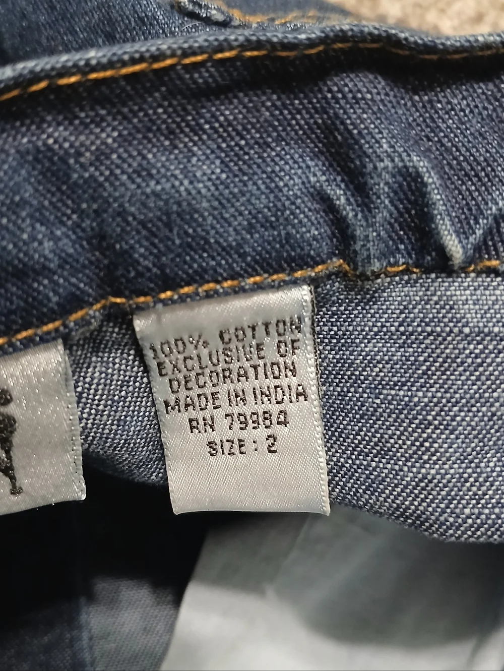 Chico's 100% Cotton Embroidered Wide Leg Denim Jeans - Multicolor Floral Detail - Picture 6 of 16